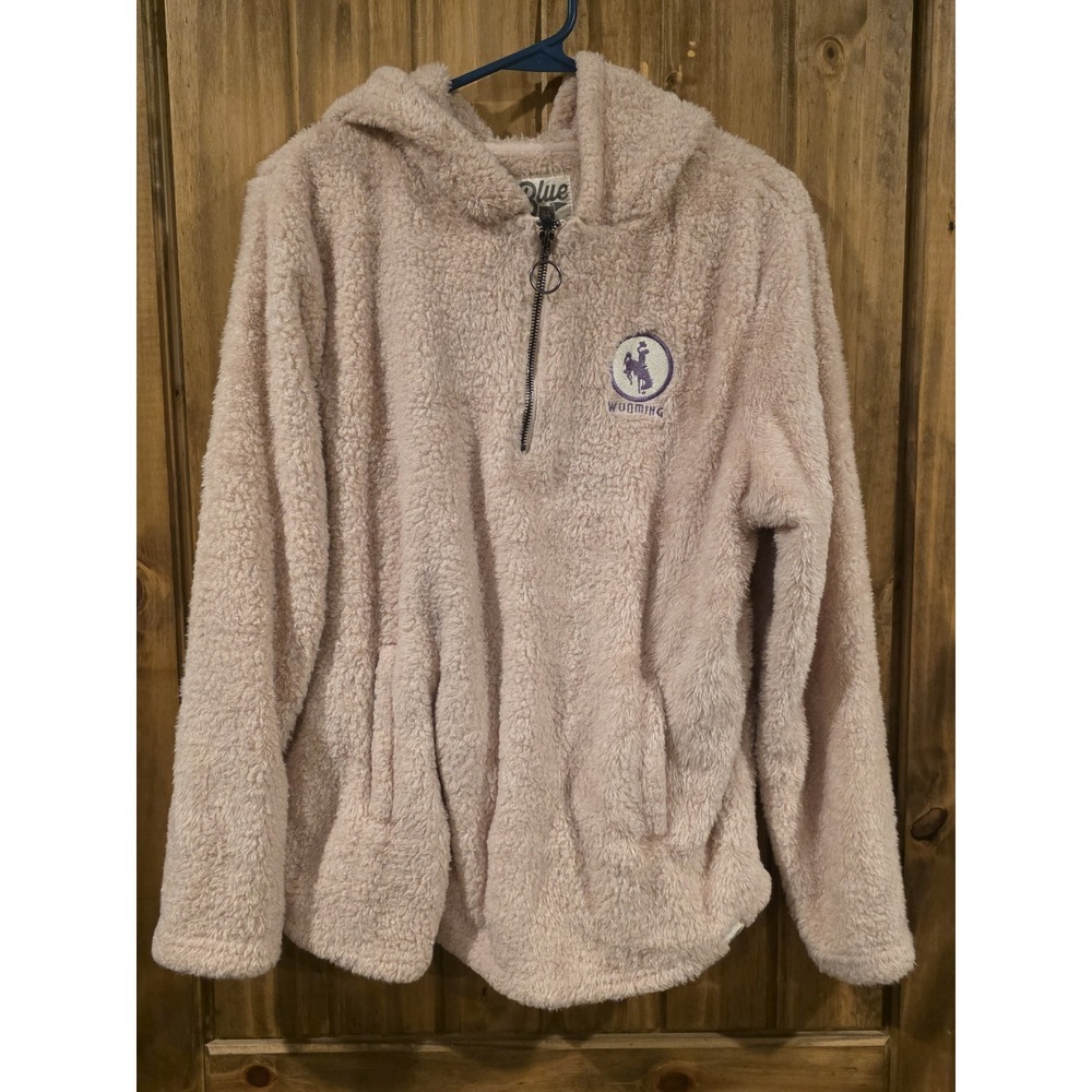 Blue 84 Wyoming Faux Fur Fuzzy Hoodie Size Women's Large